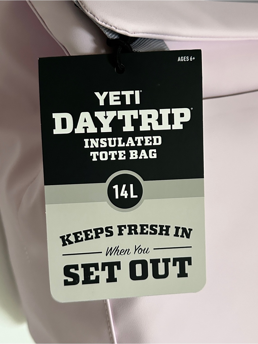 YETI 14L Insulated Tote Bag in Limited Edition Color: Cherry Blossom - Picture 3 of 12
